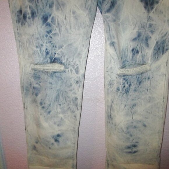 NWT Style & Co TIE DYE Stretch Size 12 JEANS Boyfriend CURVY Denim HIGH RISE - Picture 4 of 12